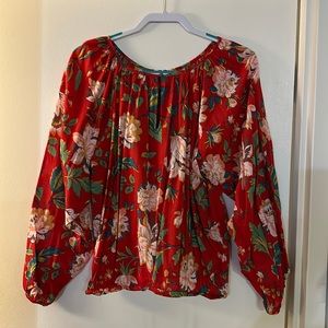 Cute boho floral top